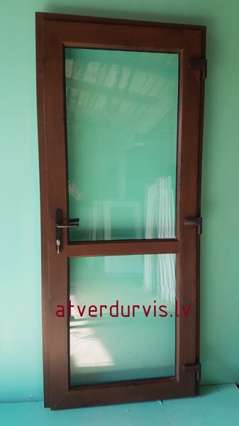 PVC durvis Rieksts ar dalījumu stikls/stikls